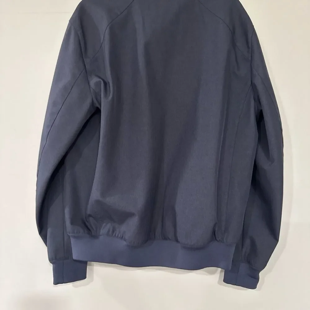 Michael Kors Mens Jacket Size Large Blue Bomber Jacket